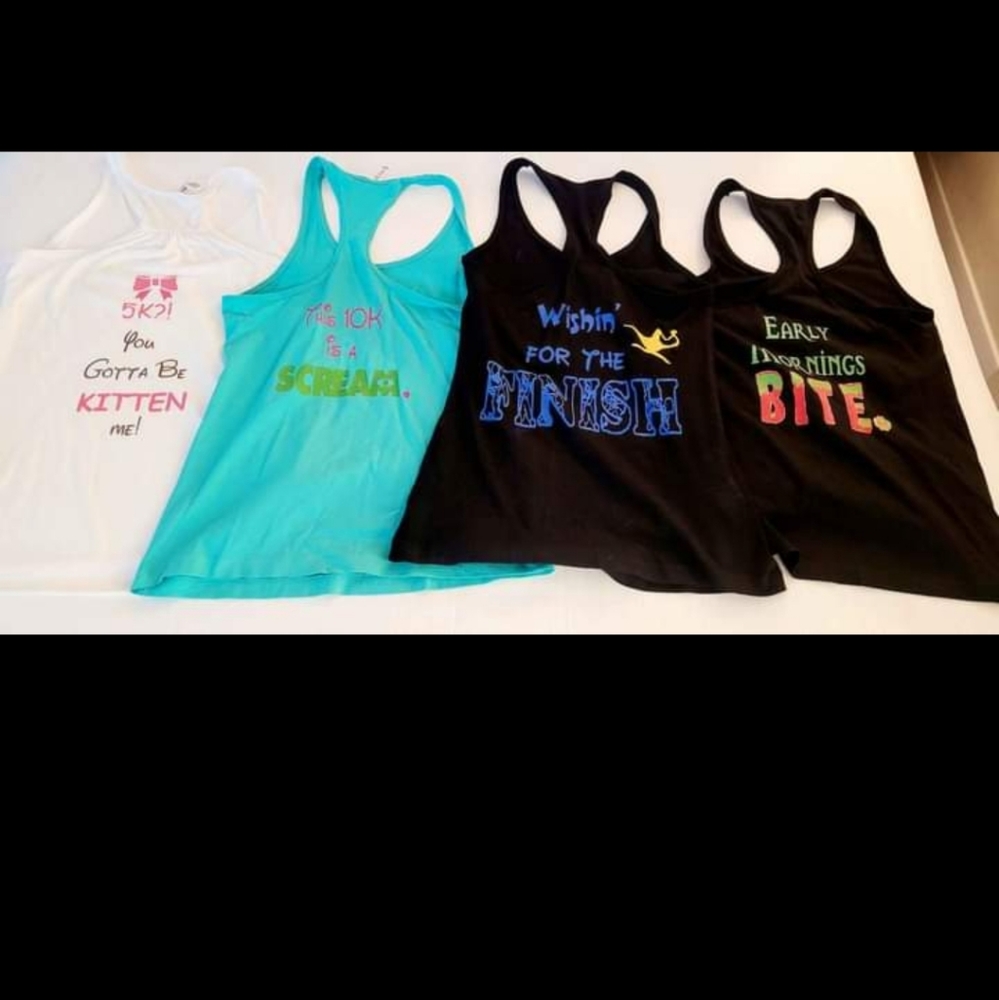 Custom made, RunDisney Inspired Tank Tops sz Small